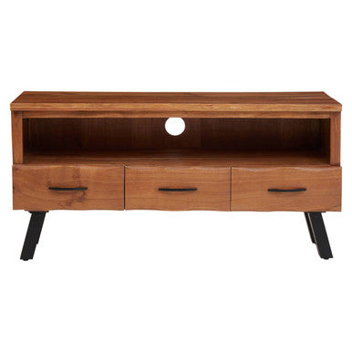 Nashik Natural Acacia Wood Large Media Unit