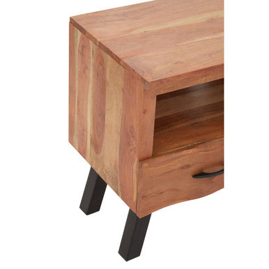 Nashik Natural Acacia Wood Large Media Unit
