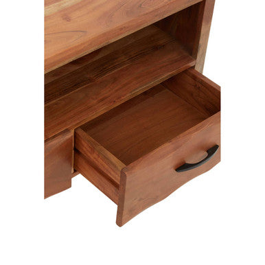 Nashik Natural Acacia Wood Large Media Unit