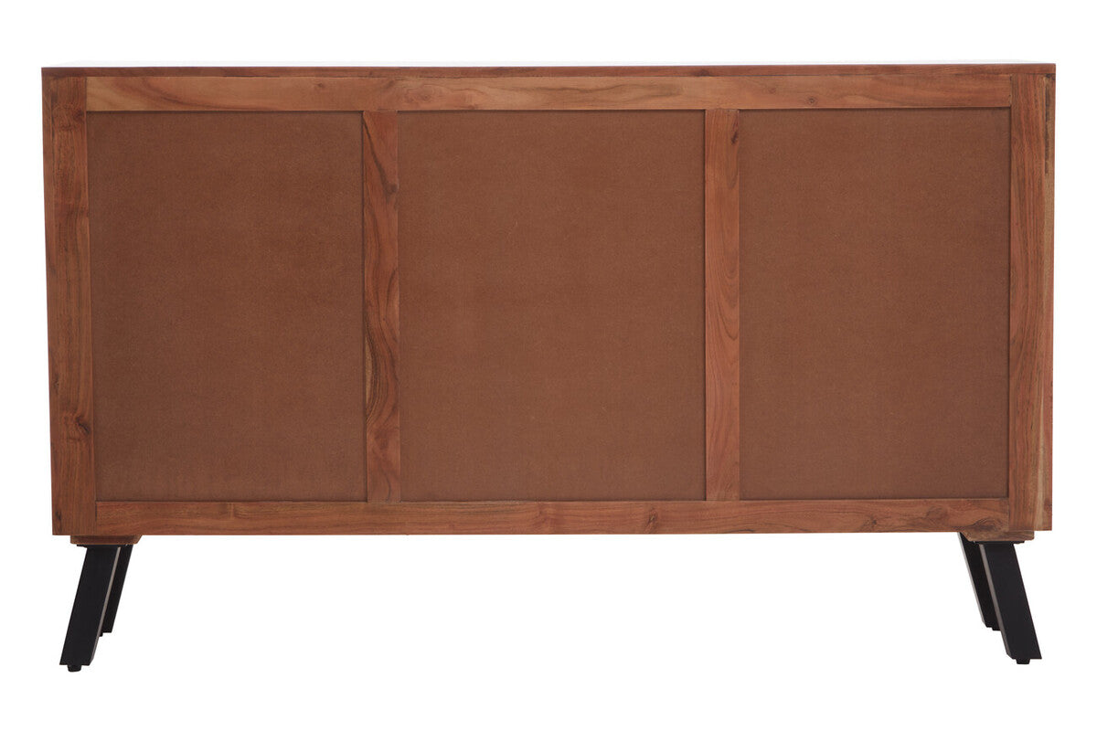 Nashik Natural Acacia Wood 2 Door and 3 Drawer Sideboard