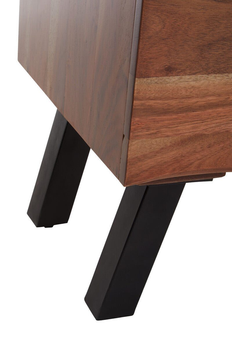 Nashik Natural Acacia Wood 2 Door and 3 Drawer Sideboard