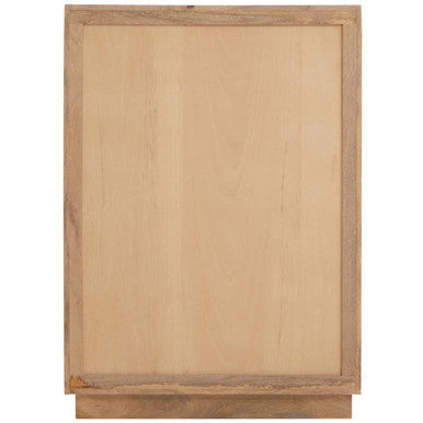 Salem Natural and Black Mango Wood 4 Drawer Chest