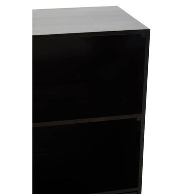 Kochi Black Mango Wood 1 Door and 4 Drawer Cabinet