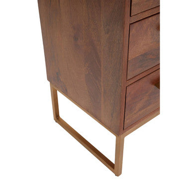 Gaya Natural Mango Wood 1 Door and 3 Drawer Sideboard