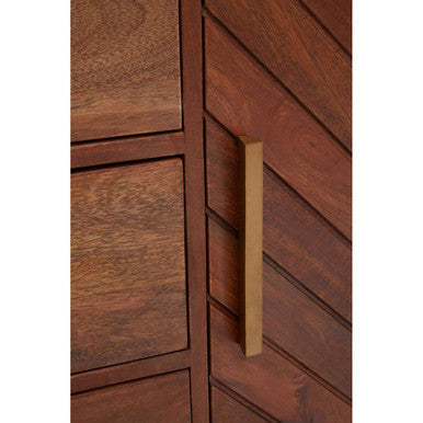 Gaya Natural Mango Wood 1 Door and 3 Drawer Sideboard