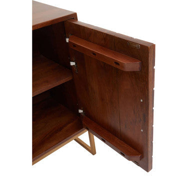 Gaya Natural Mango Wood 1 Door and 3 Drawer Sideboard