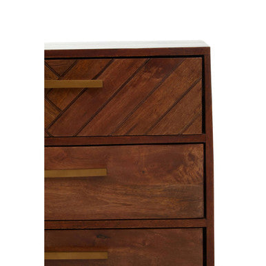 Gaya Natural Mango Wood 5 Drawer Chest