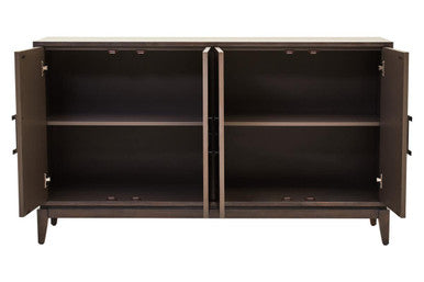 Antique Grey Four Door Sideboard