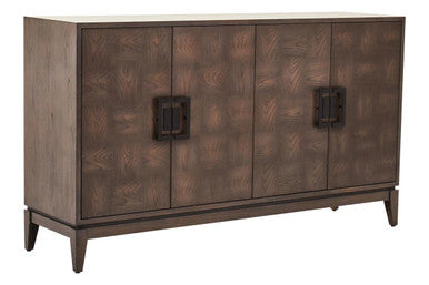Antique Grey Four Door Sideboard