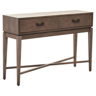 Dimaro Antique Grey Finish 2 Drawer Console Table