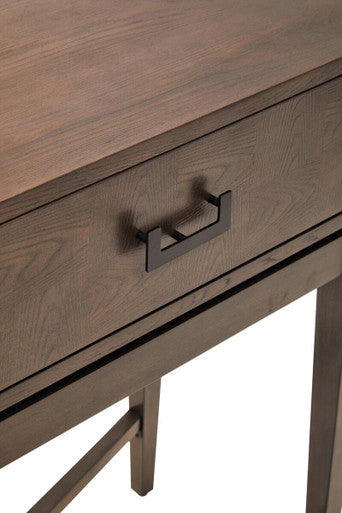 Dimaro Antique Grey Finish 2 Drawer Console Table