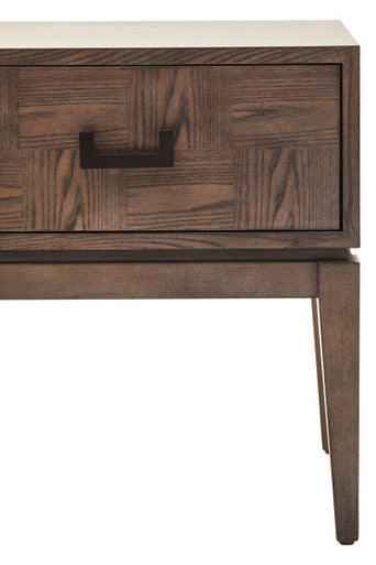 Dimaro Antique Grey Finish 1 Drawer Side Table