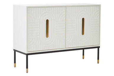 Danta Off White Wood Effect 2 Door Sideboard