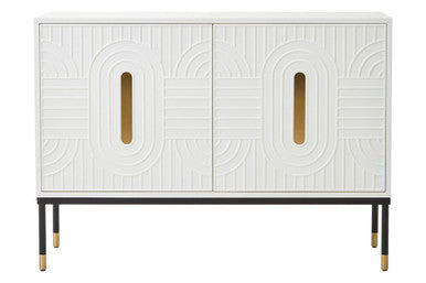 Danta Off White Wood Effect 2 Door Sideboard