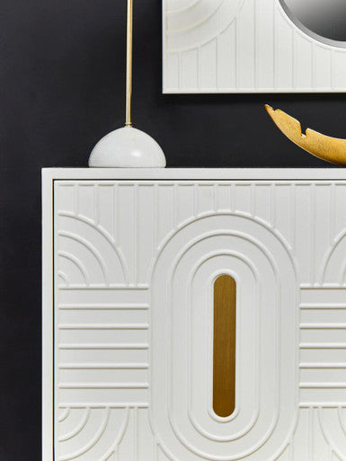 Danta Off White Wood Effect 2 Door Sideboard