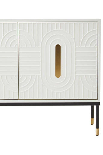 Danta Off White Wood Effect 2 Door Sideboard
