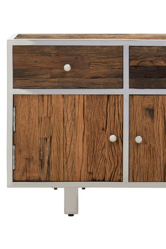Kerala Natural Recycled Wood 3 Door and 3 Drawer Sideboard