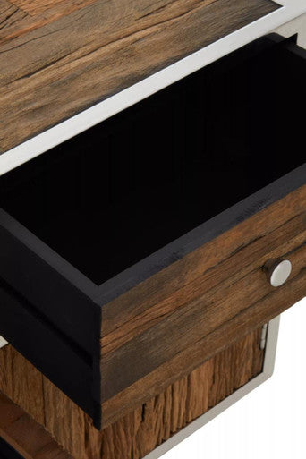 Kerala Natural Recycled Wood 3 Door and 3 Drawer Sideboard