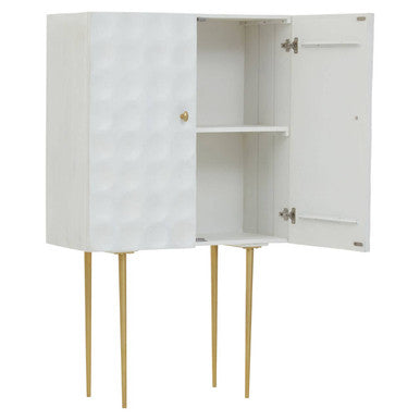 Satara Cream Finish Mango Wood Cabinet