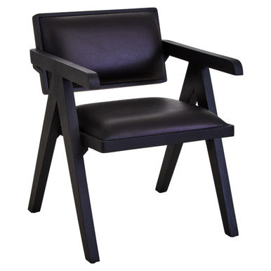Buffalo Black Leather Armchair