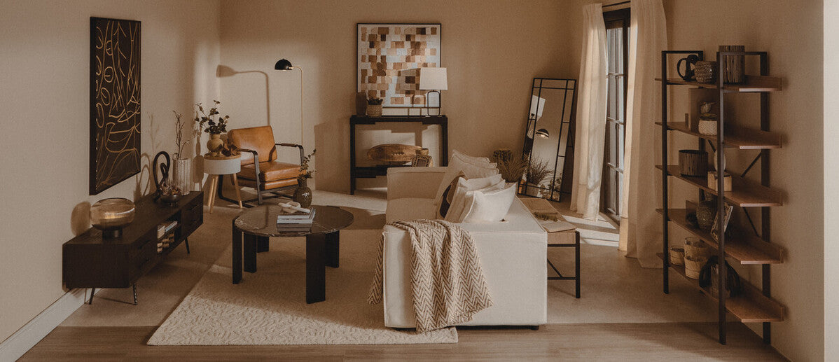 Buffalo Brown Leather Armchair with Black Metal Frame