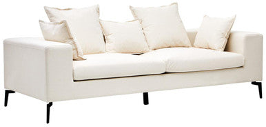 Avignon Cream Fabric 3 Seater Sofa