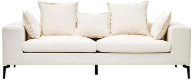 Avignon Cream Fabric 3 Seater Sofa