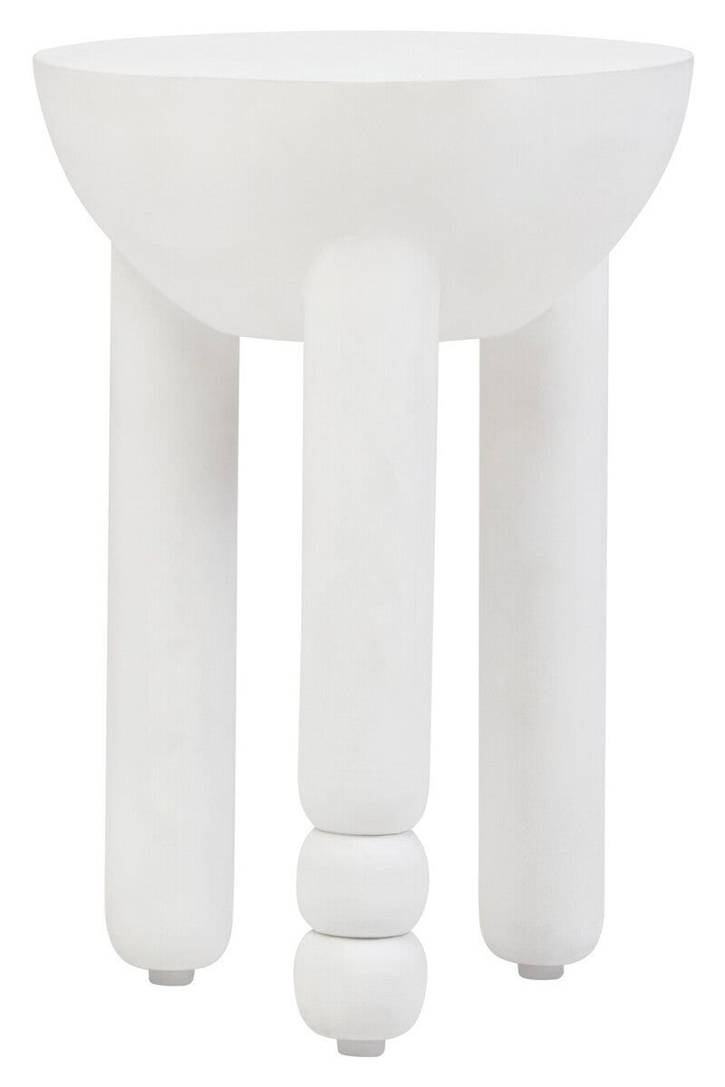 Walsa Whitewash Mango Wood Round Side Table