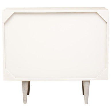 Satna Grey Wash Carved Mango Wood 2 Door Sideboard