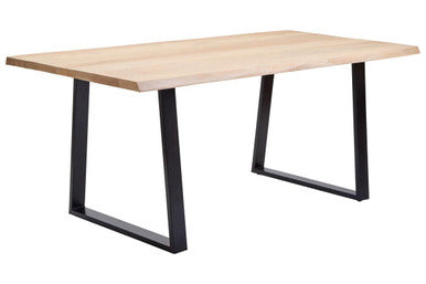 Natural Mango Wood Rectangular Dining Table with Live Edge