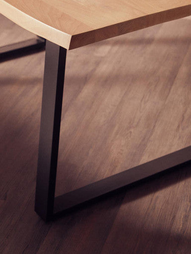 Persolo Natural Mango Wood Rectangular Dining Table with Live Edge
