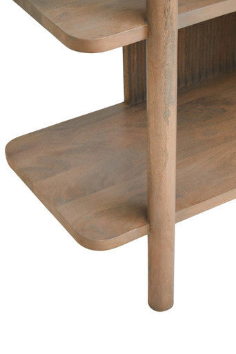 Torello Grey Wash Mango Wood 5 Tier Shelf Unit