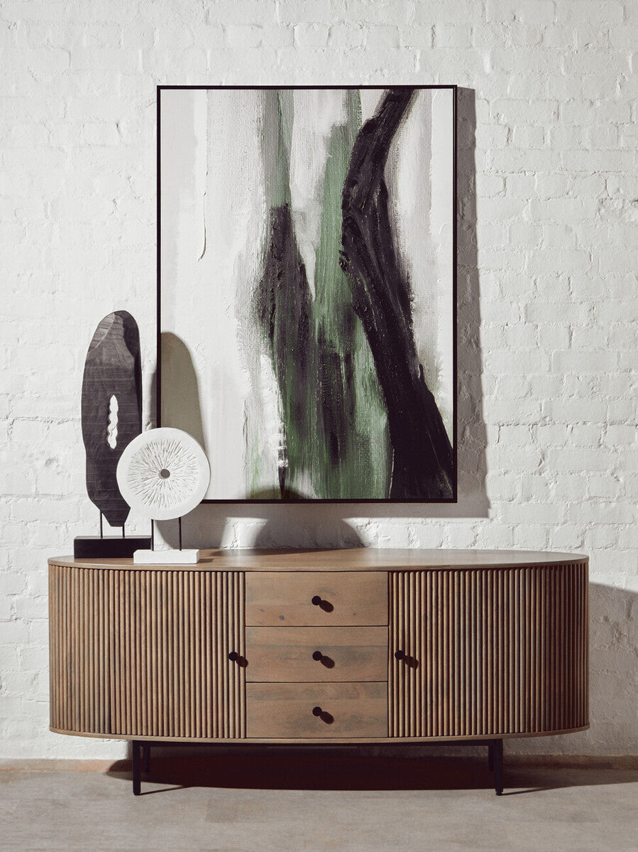 Torello Grey Wash Mango Wood 2 Door and 3 Drawer Sideboard
