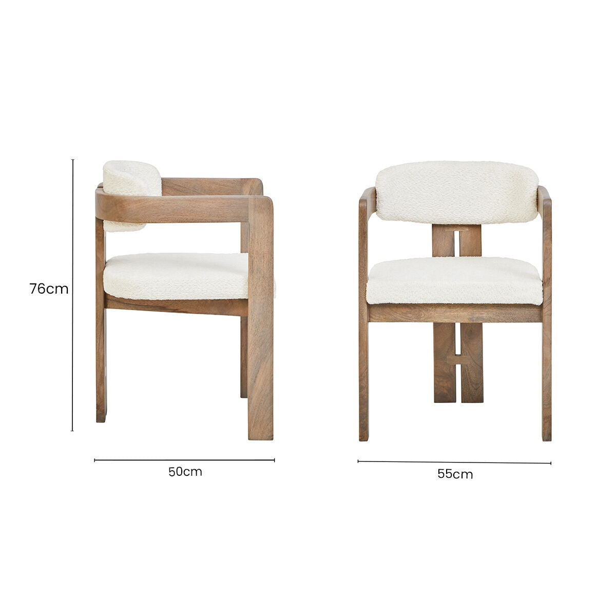 Grey Mango Wood Chair | Torello