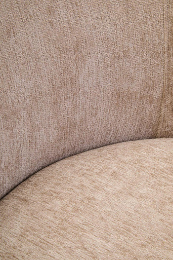 Delray Deep Stone Chenille Effect Curved Chair