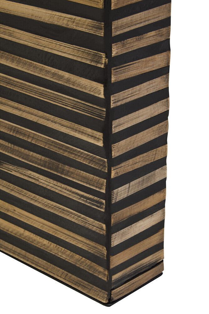 Bambusa Natural Bamboo Inlay Curved Console Table