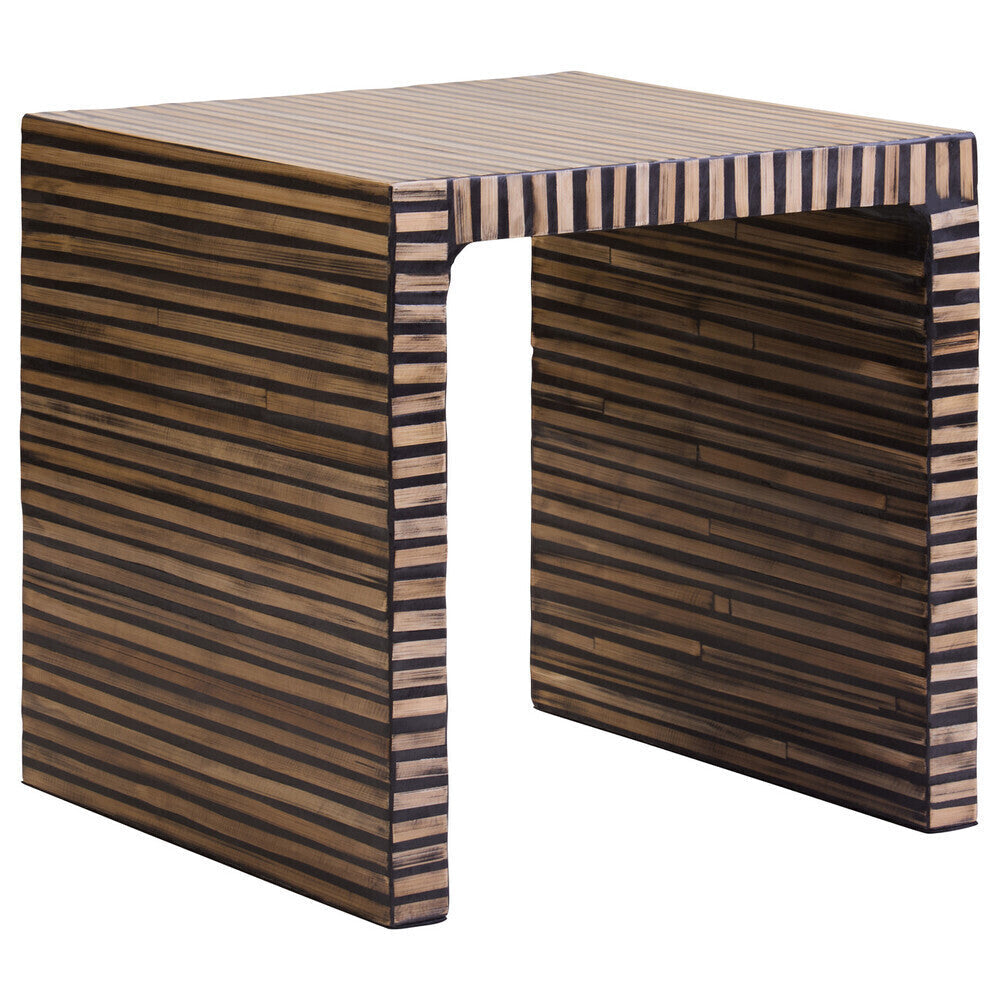 Bambusa Natural Bamboo Inlay Side Table