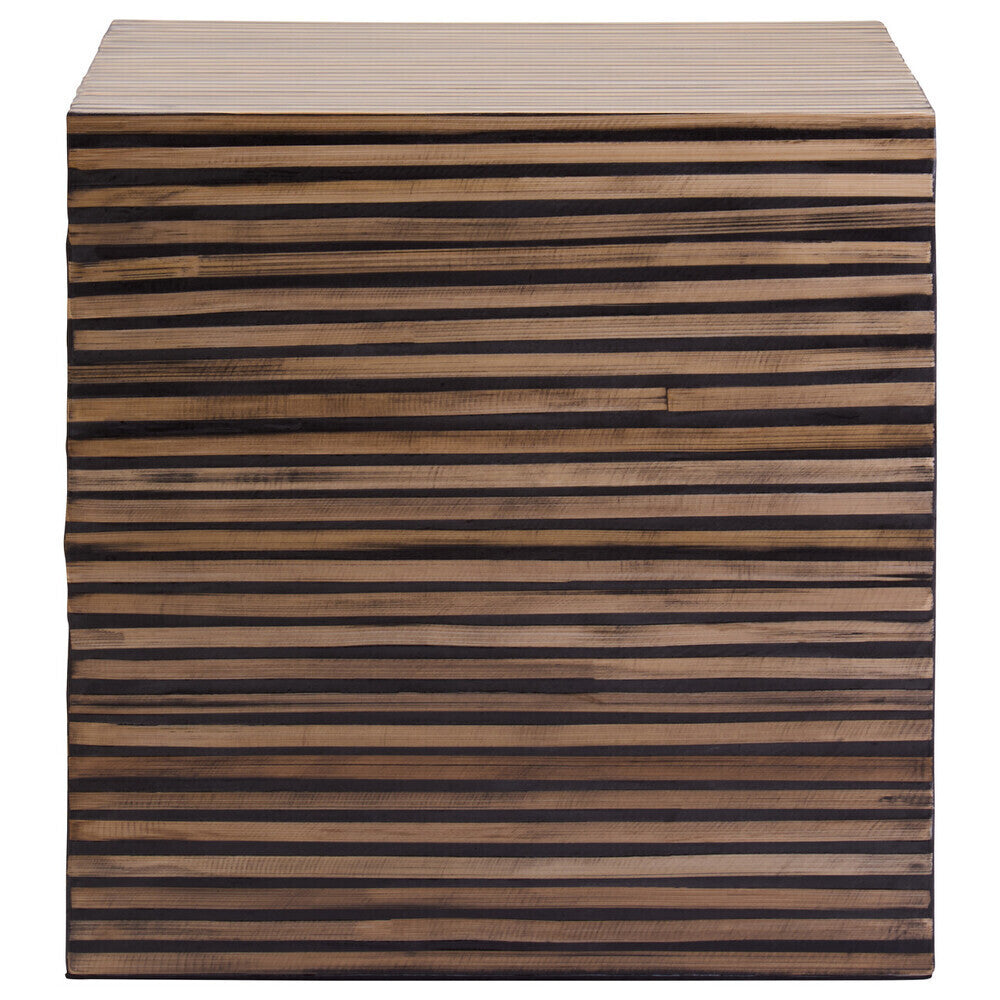Bambusa Natural Bamboo Inlay Side Table