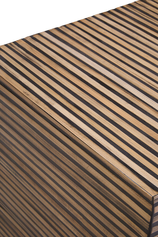 Bambusa Natural Bamboo Inlay Side Table