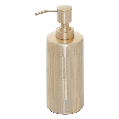 Allegra Champagne Aluminium Soap Dispenser with Line Effect