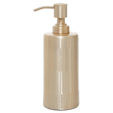Allegra Champagne Aluminium Soap Dispenser with Line Effect