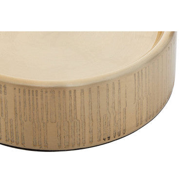Allegra Champagne Aluminium Soap Dish with Line Effect
