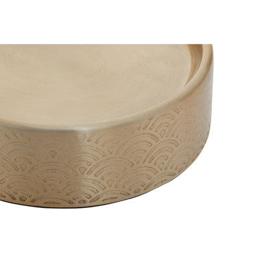 Allegra Champagne Aluminium Soap Dish with Etched Detail