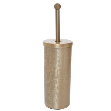 Allegra Champagne Aluminium Toilet Brush with Etched Detail