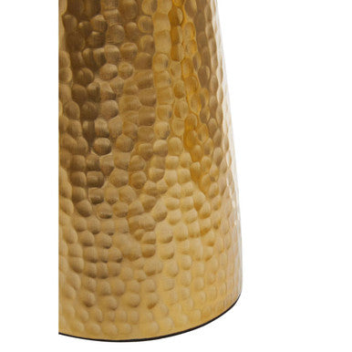 Allegra Gold Aluminium Soap Dispenser with Hammered Effect