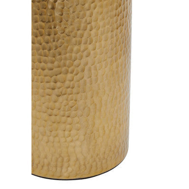Allegra Gold Aluminium Toilet Brush with Hammered Effect
