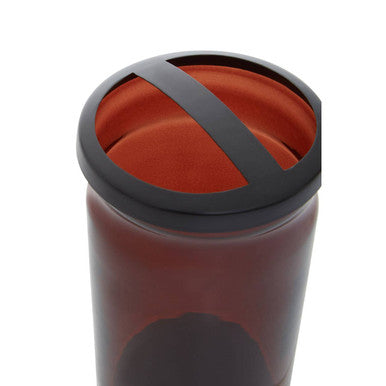 Allegra Brown Glass Bathroom Toothbrush Holder