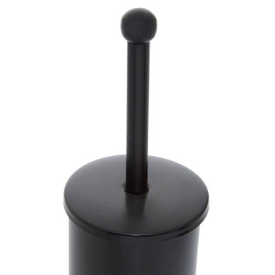 Allegra Black Finish Bathroom Toilet Brush with Holder