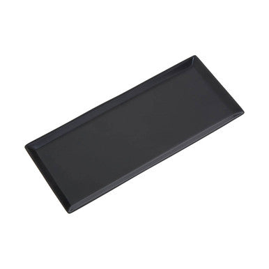 Allegra Black Finish Rectangular Bathroom Tray