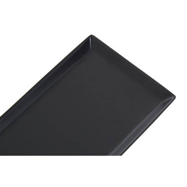 Allegra Black Finish Rectangular Bathroom Tray